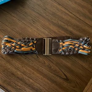 Orange and Teal waist belt